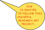 SSW is invited to follow this unuseful research art project...