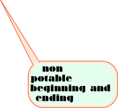 non potable beginning and ending