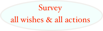Survey all wishes & all actions